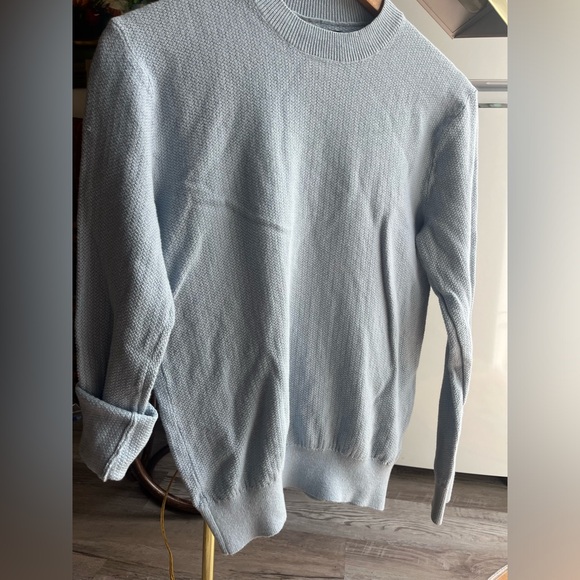 Club Monaco cotton/wool baby blue sweater XS - Picture 5 of 6